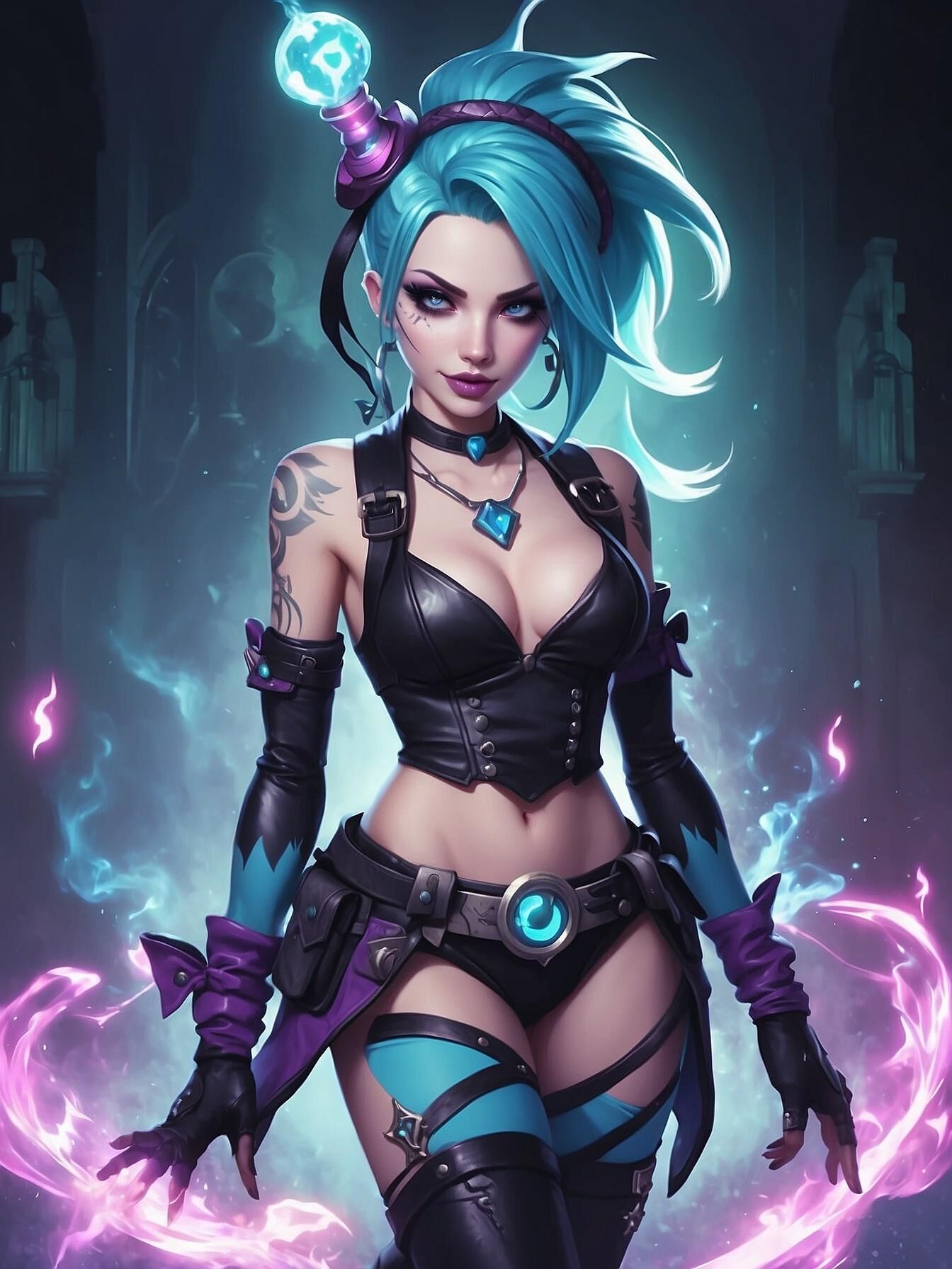 Jinx aus Arkane als Manga-Frau nn