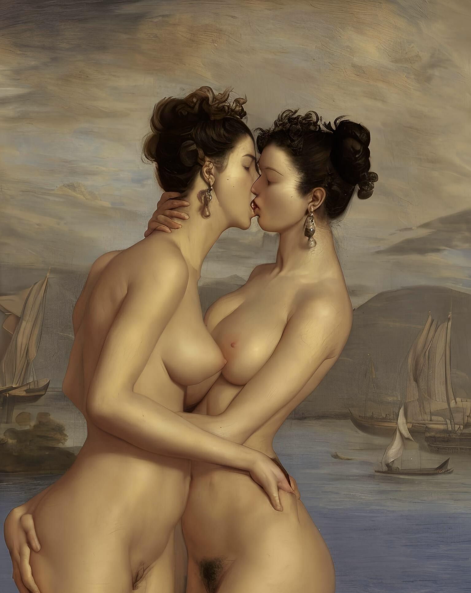 L art du cul a la francaise IA (French AI Baroque vintage porn)