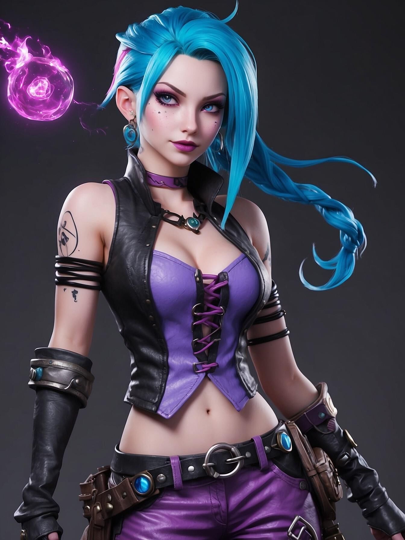 Jinx aus Arkane als Manga-Frau nn