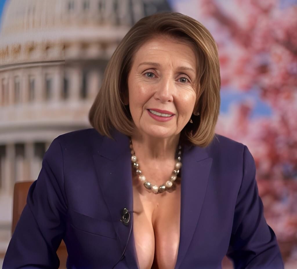 Nancy Pelosi Clivage/Seins (Inpainting)