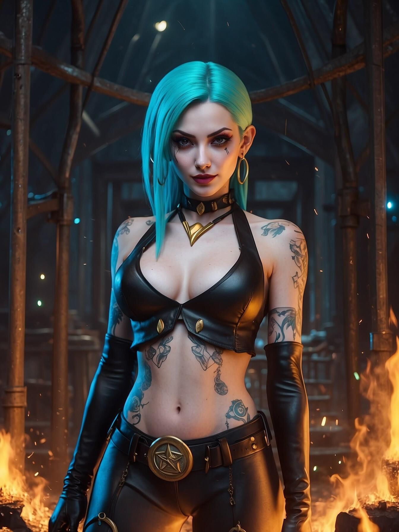 Jinx from Arkane as a real woman - non nude