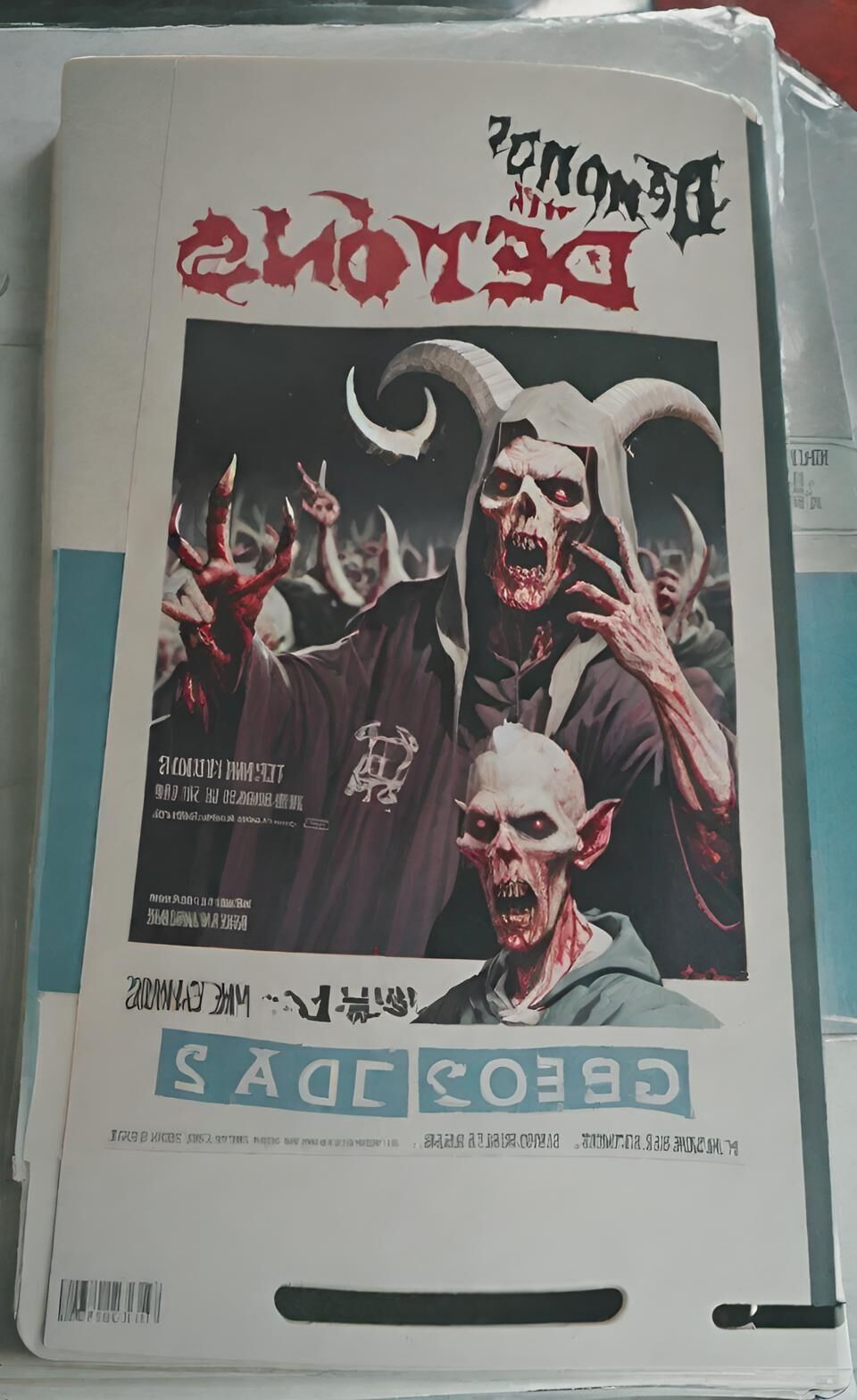 Vintage HORROR vhs / ai / fantasy / 001