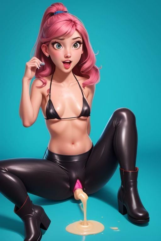 KI AI  Teen Latex, Leather, Boots, Shiny