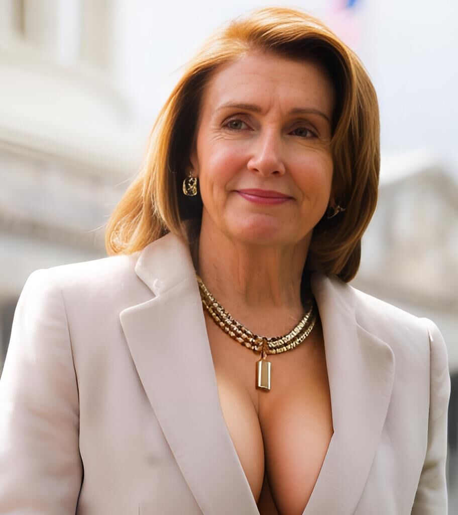 Nancy Pelosi Clivage/Seins (Inpainting)