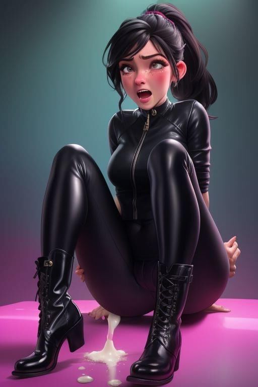 KI AI  Teen Latex, Leather, Boots, Shiny