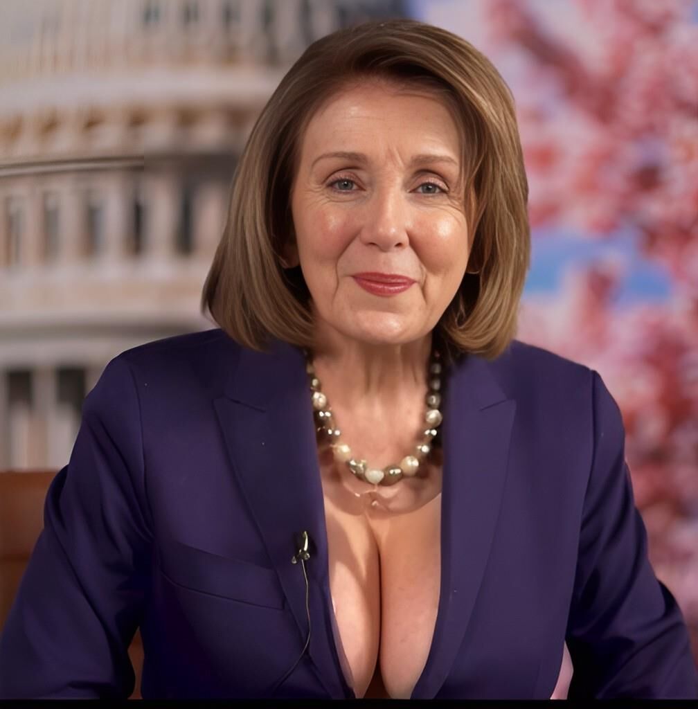 Nancy Pelosi Clivage/Seins (Inpainting)