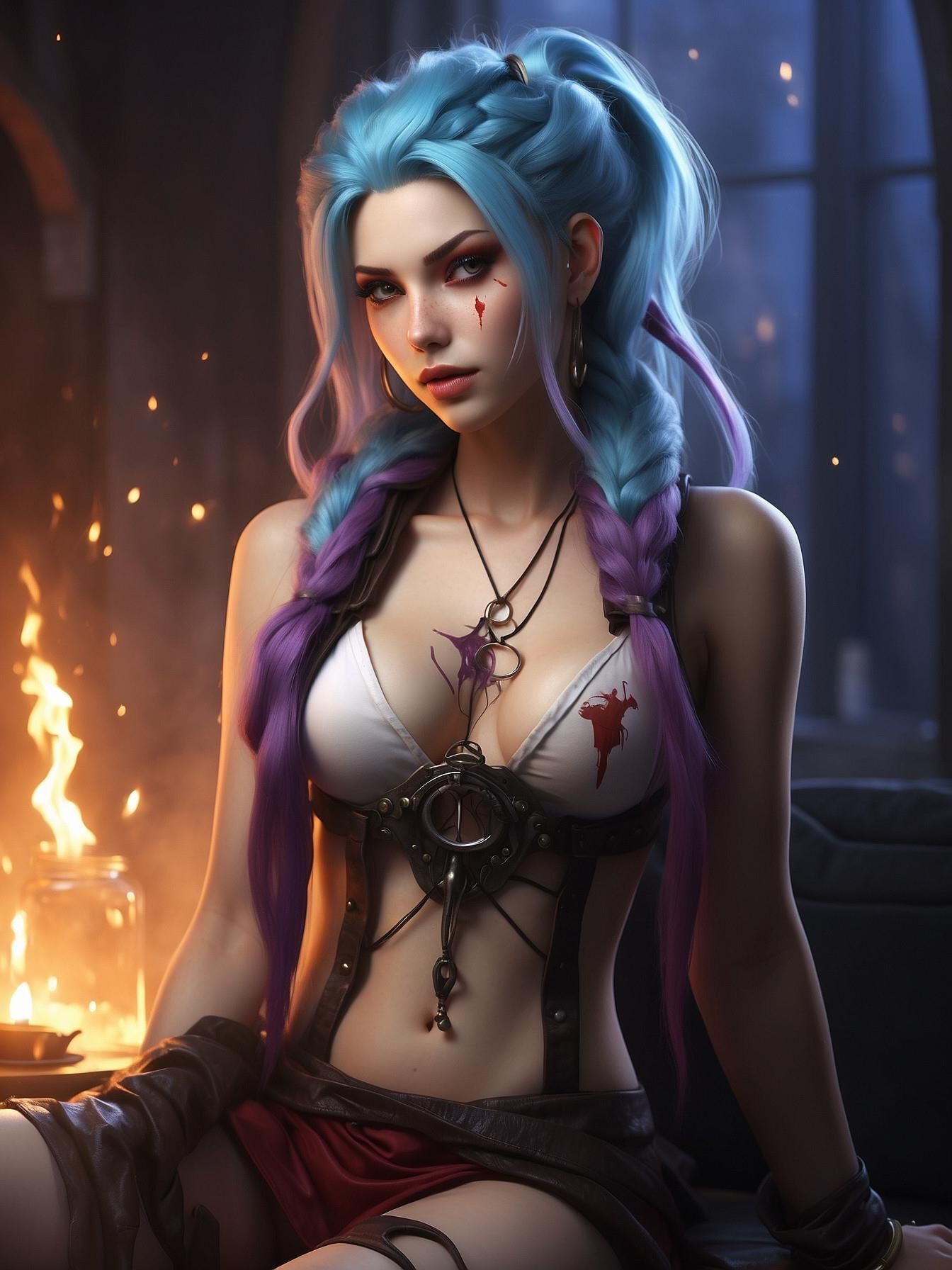 Jinx from Arkane as a real woman - non nude