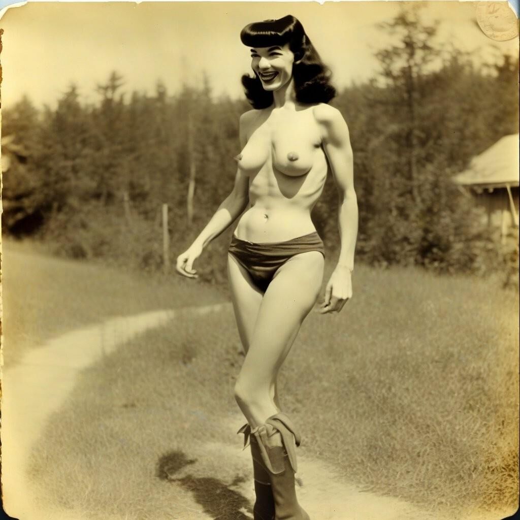 •	Iconic Beauty: Bettie, Admirably and Respectfully AI made