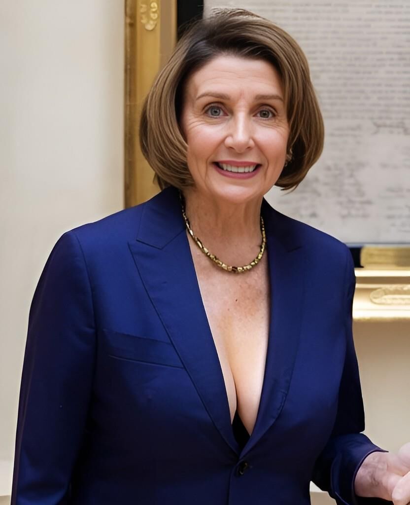 Nancy Pelosi Clivage/Seins (Inpainting)