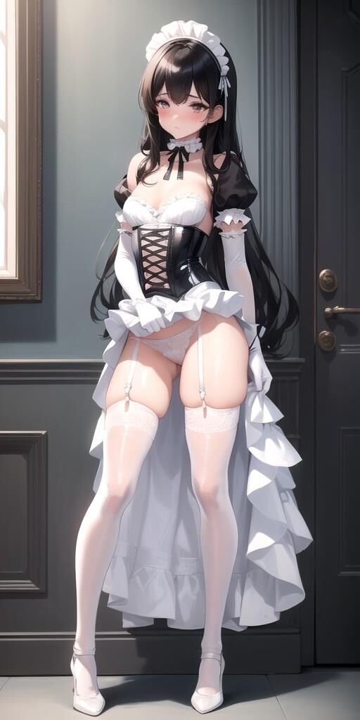 AI generated anime maids public