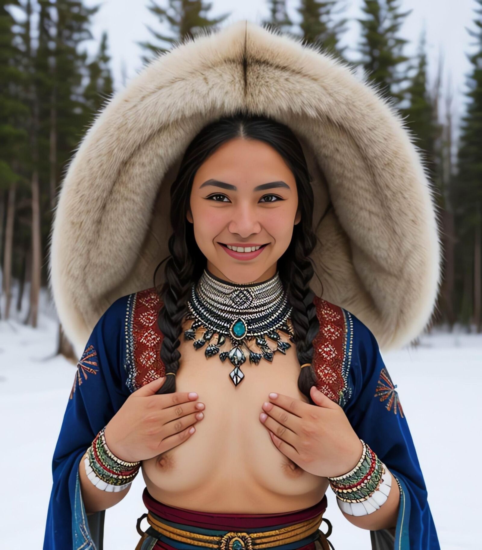 Traditionelle Inuit-Mode