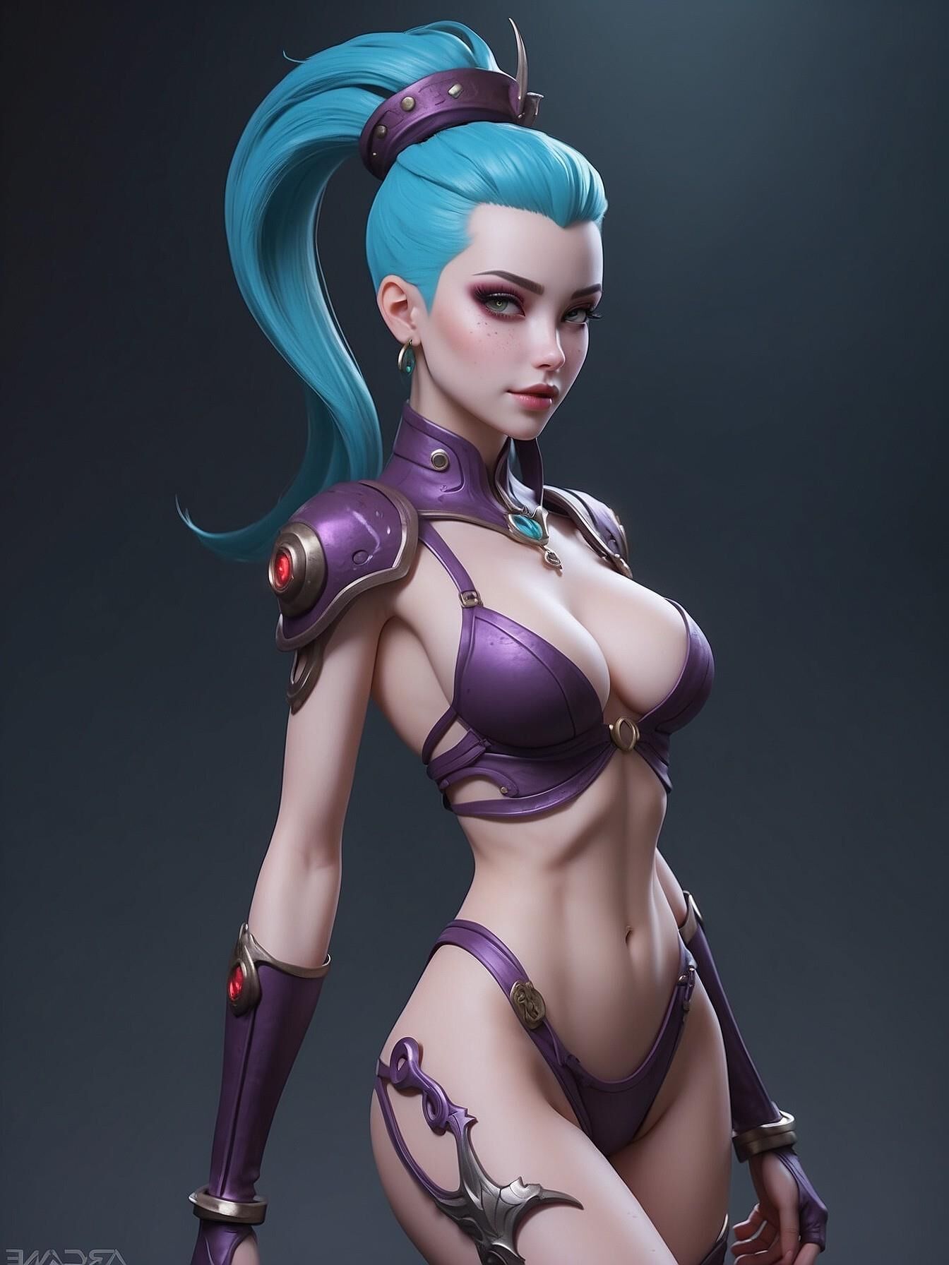 Jinx aus Arkane als Manga-Frau nn