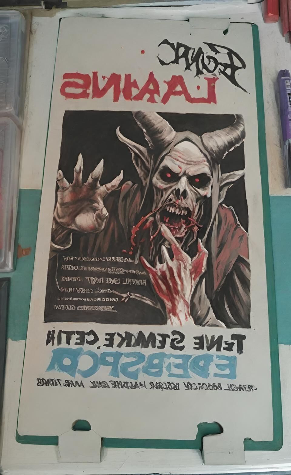 Vintage HORROR vhs / ai / fantasy / 001