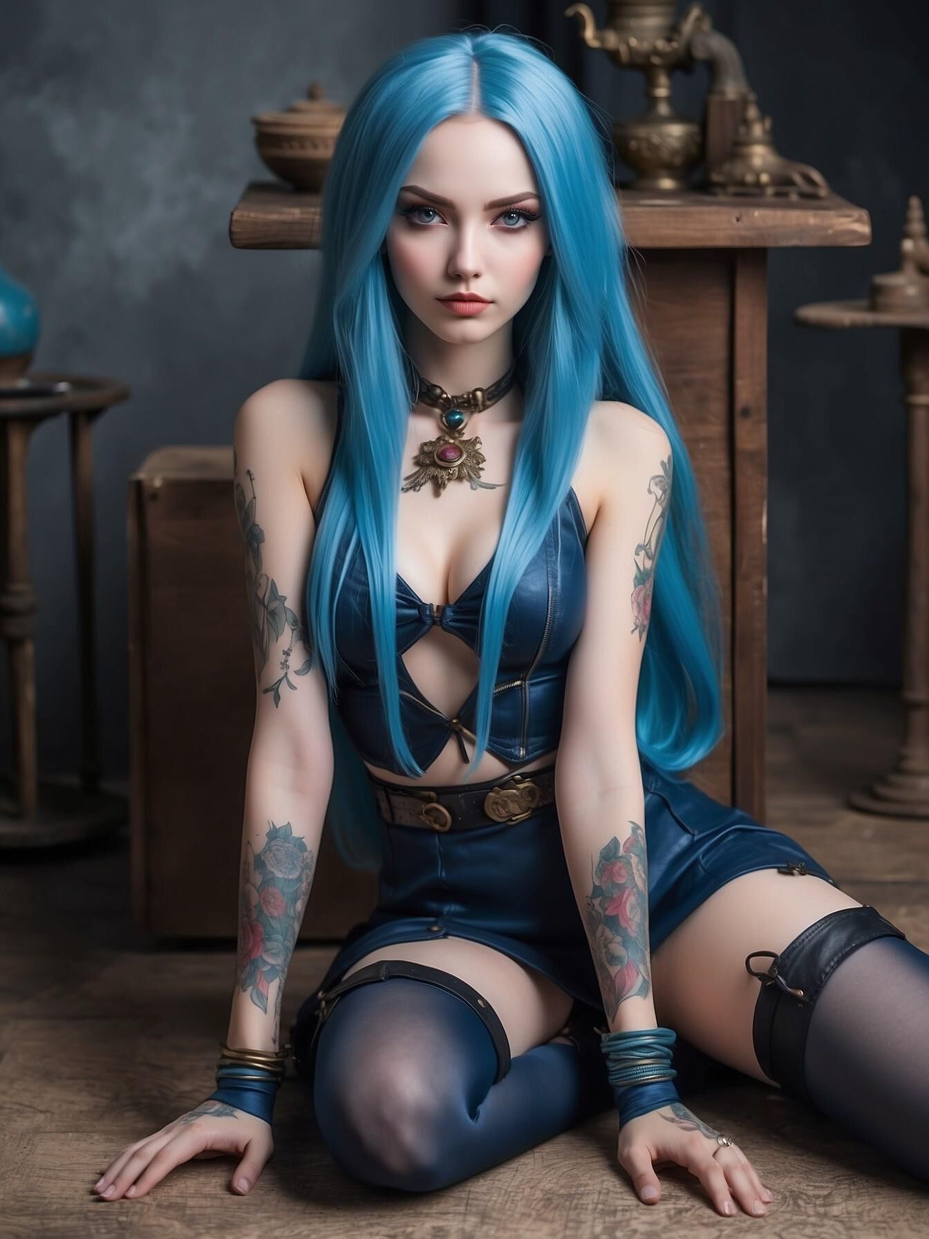 Jinx from Arkane as a real woman - non nude