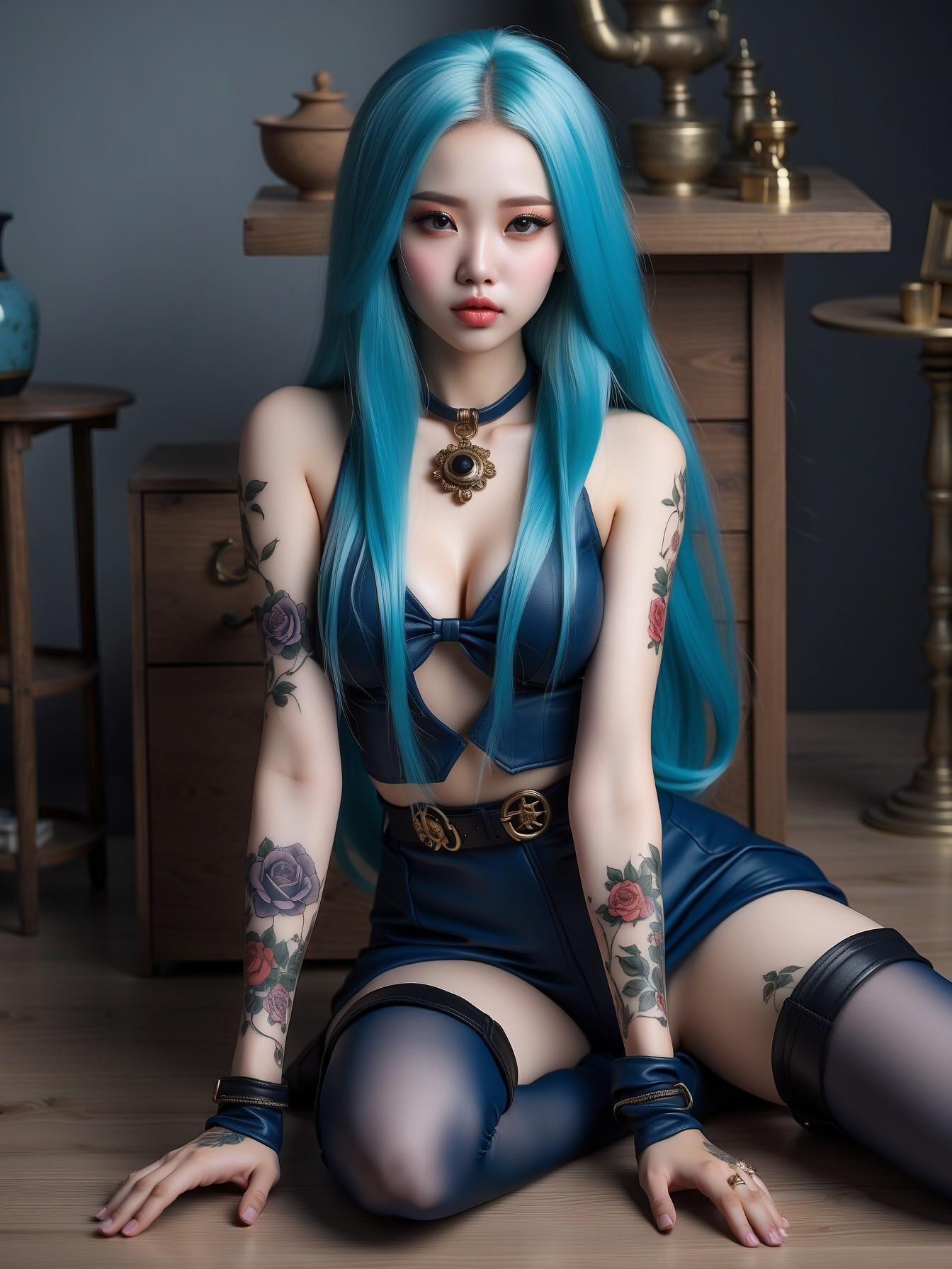 Jinx aus Arkane als Manga-Frau nn