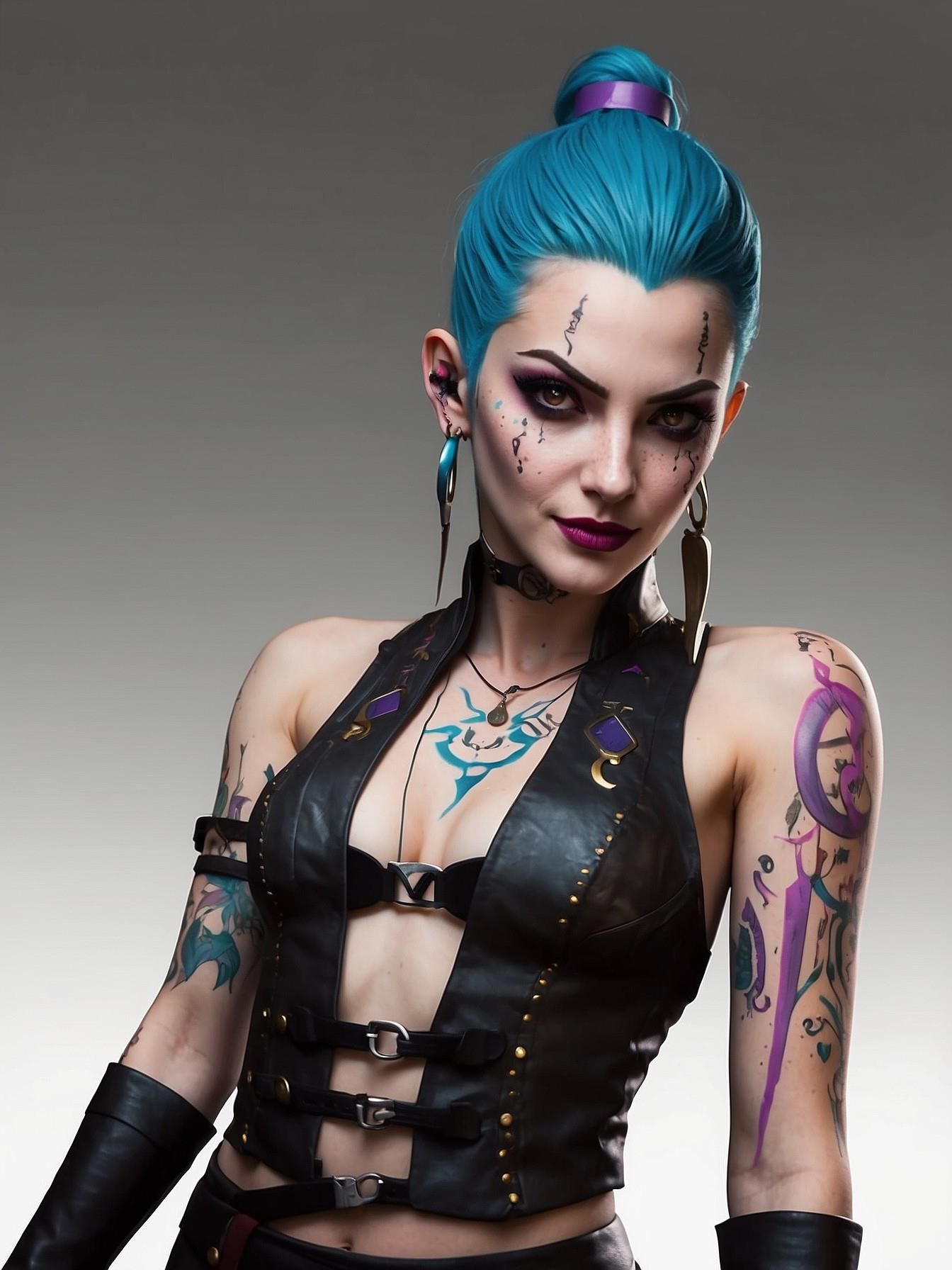 Jinx from Arkane as a real woman - non nude