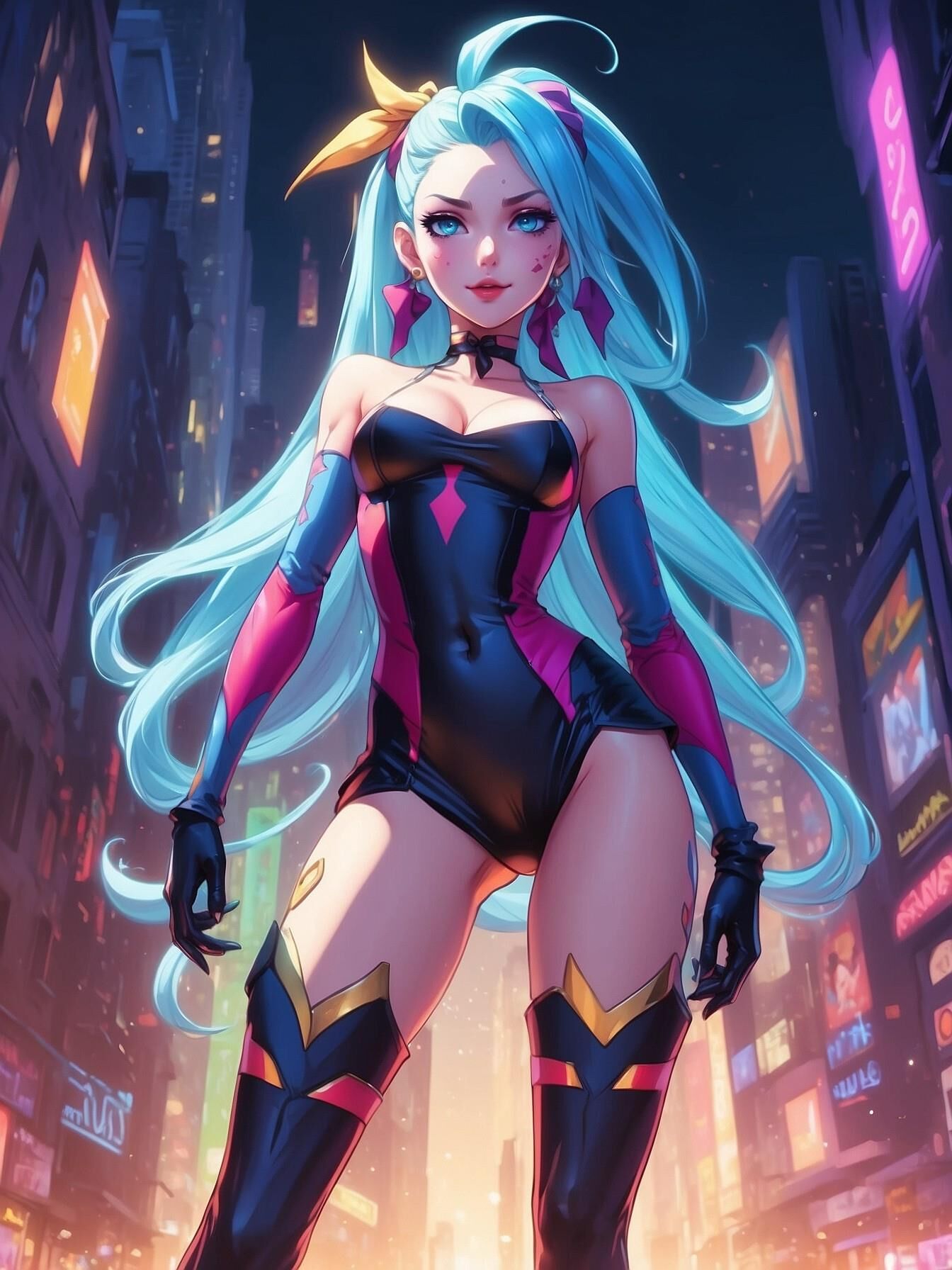 Jinx aus Arkane als Manga-Frau nn