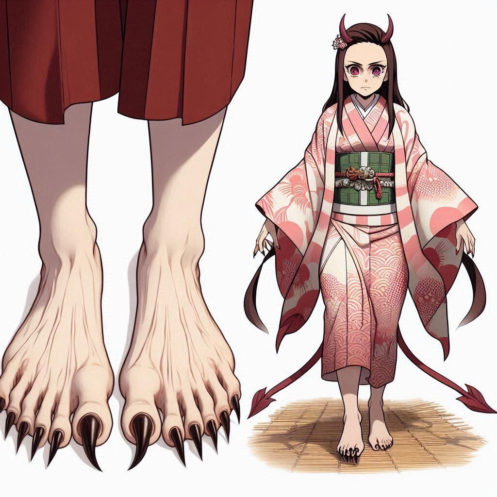 Pés Nezuko