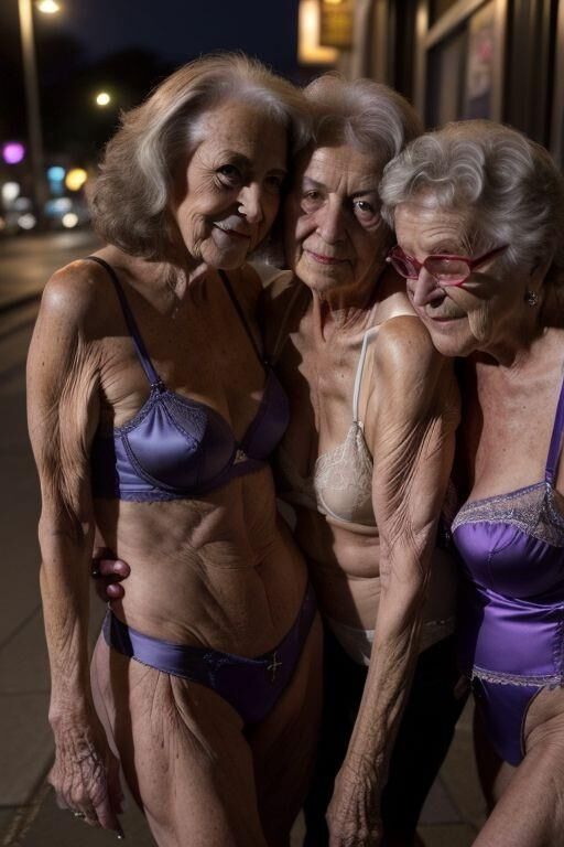 Misc. Elderly, vol. 3 - lingerie party in the street