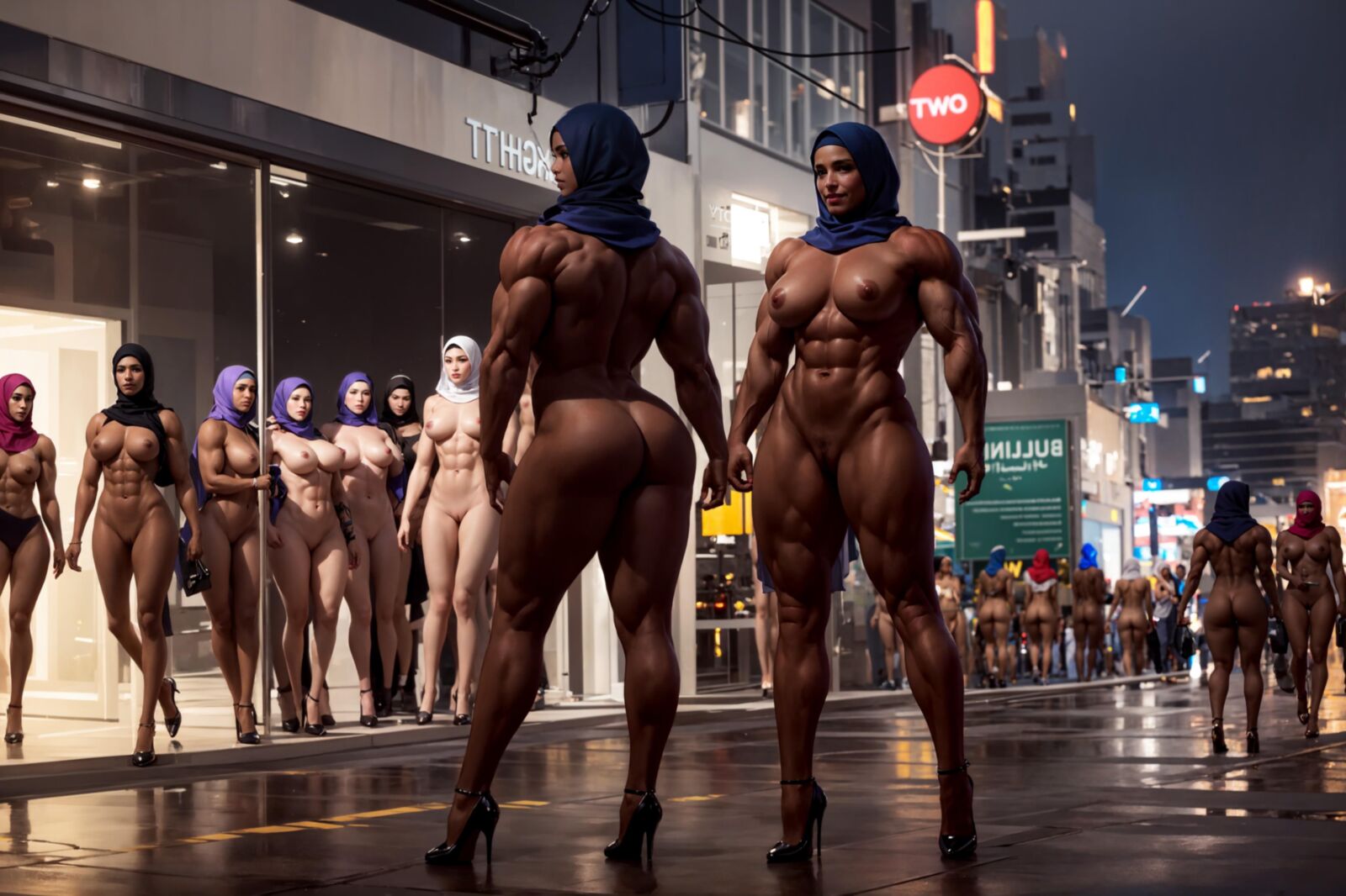 Hijabi Muscle Girls