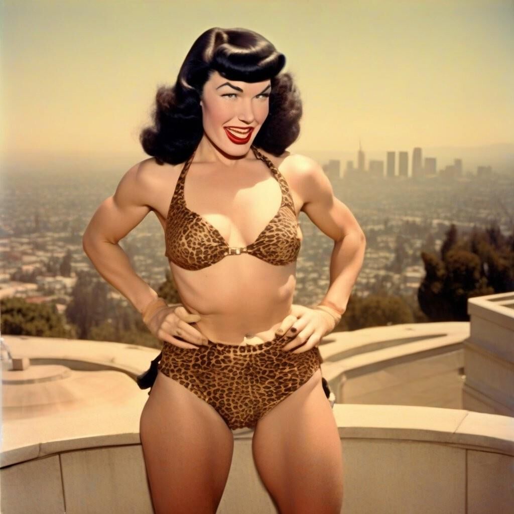 •	Iconic Beauty: Bettie, Admirably and Respectfully AI made