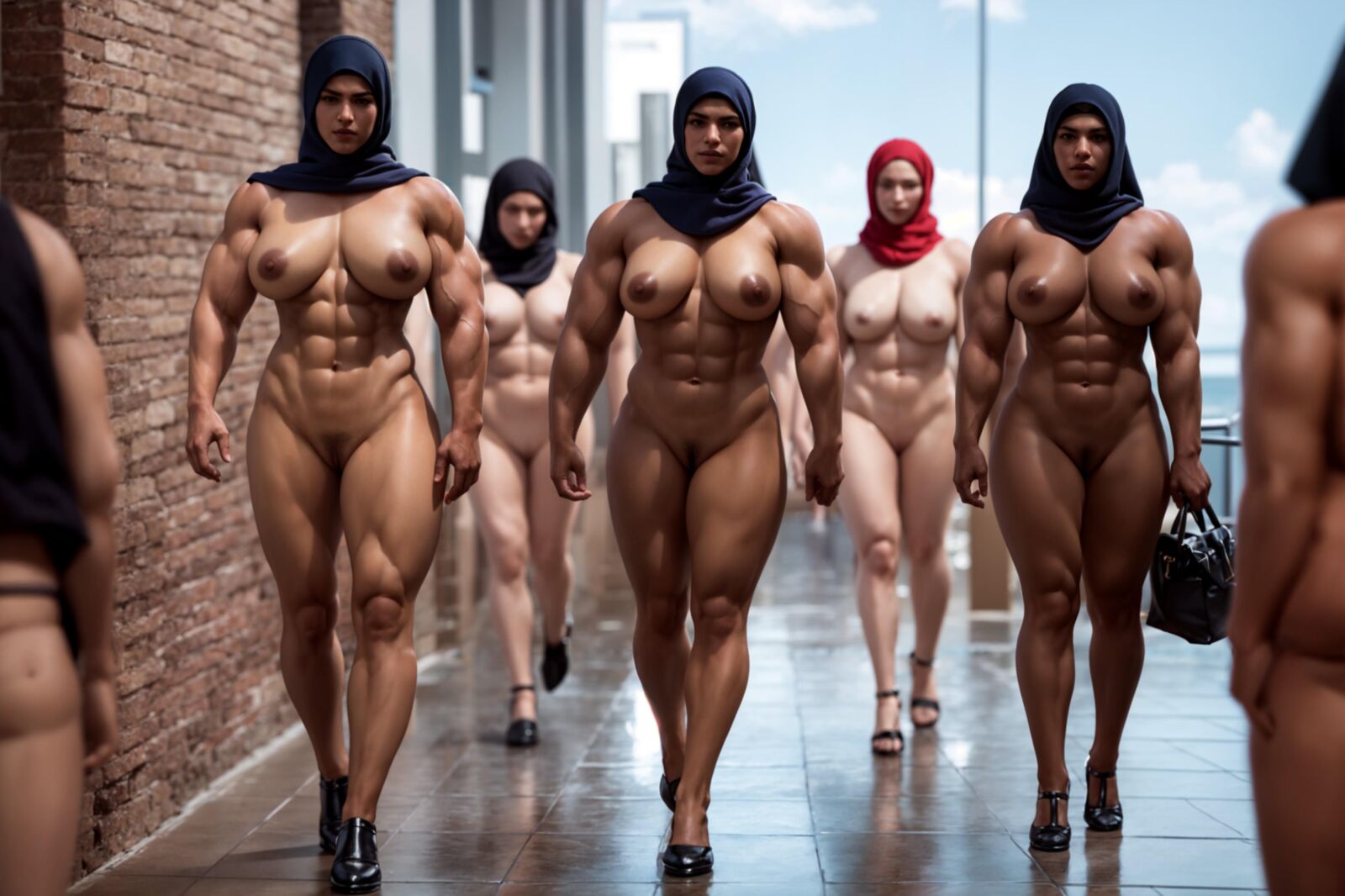 Hijabi Muscle Girls