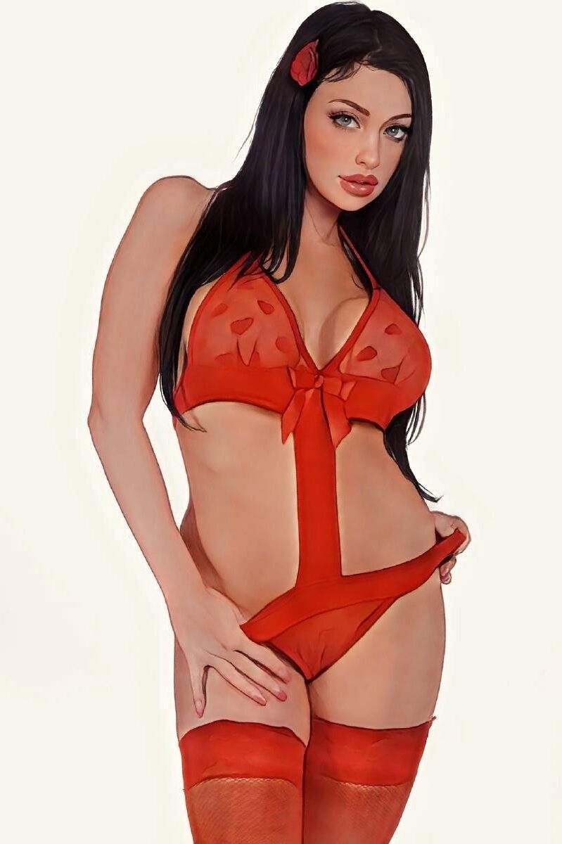 Aletta - red lingerie