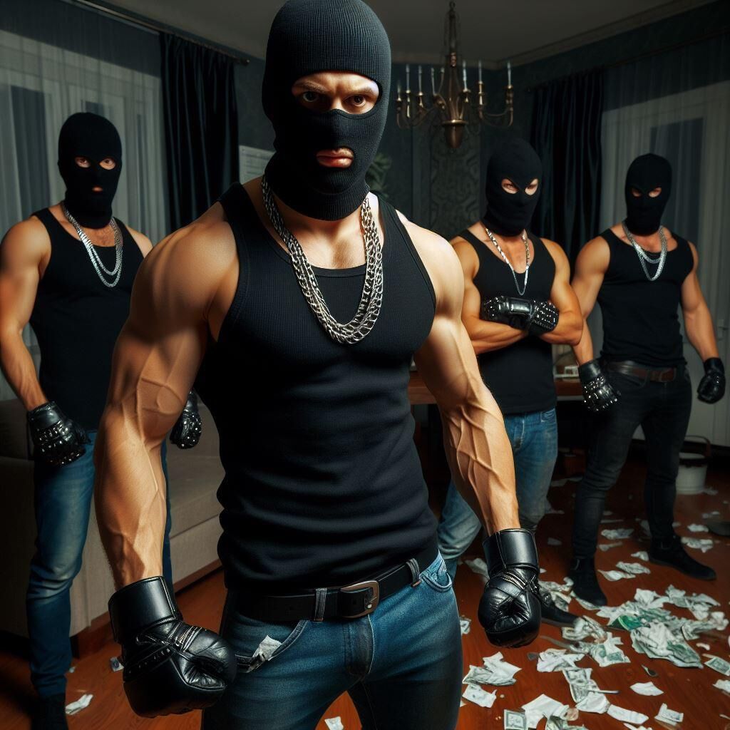 Hot muscular burglars