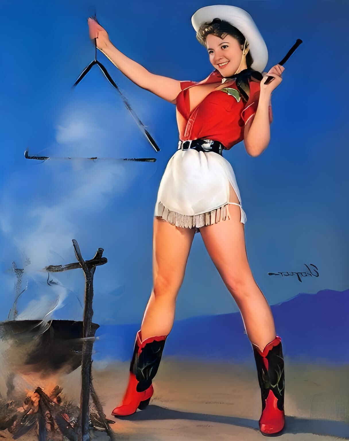 Beliebte Pinup-Kunst neu interpretiert