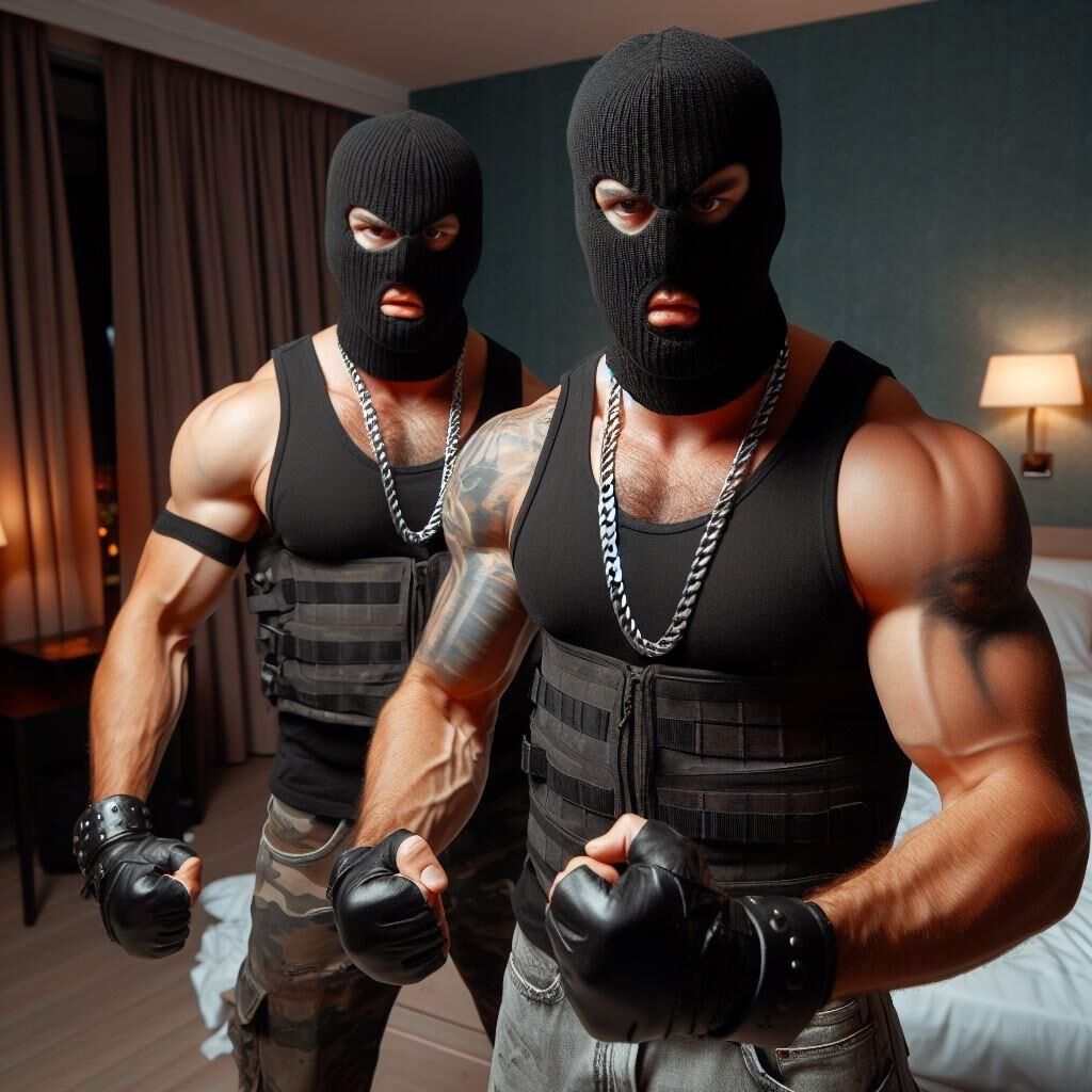Hot muscular burglars