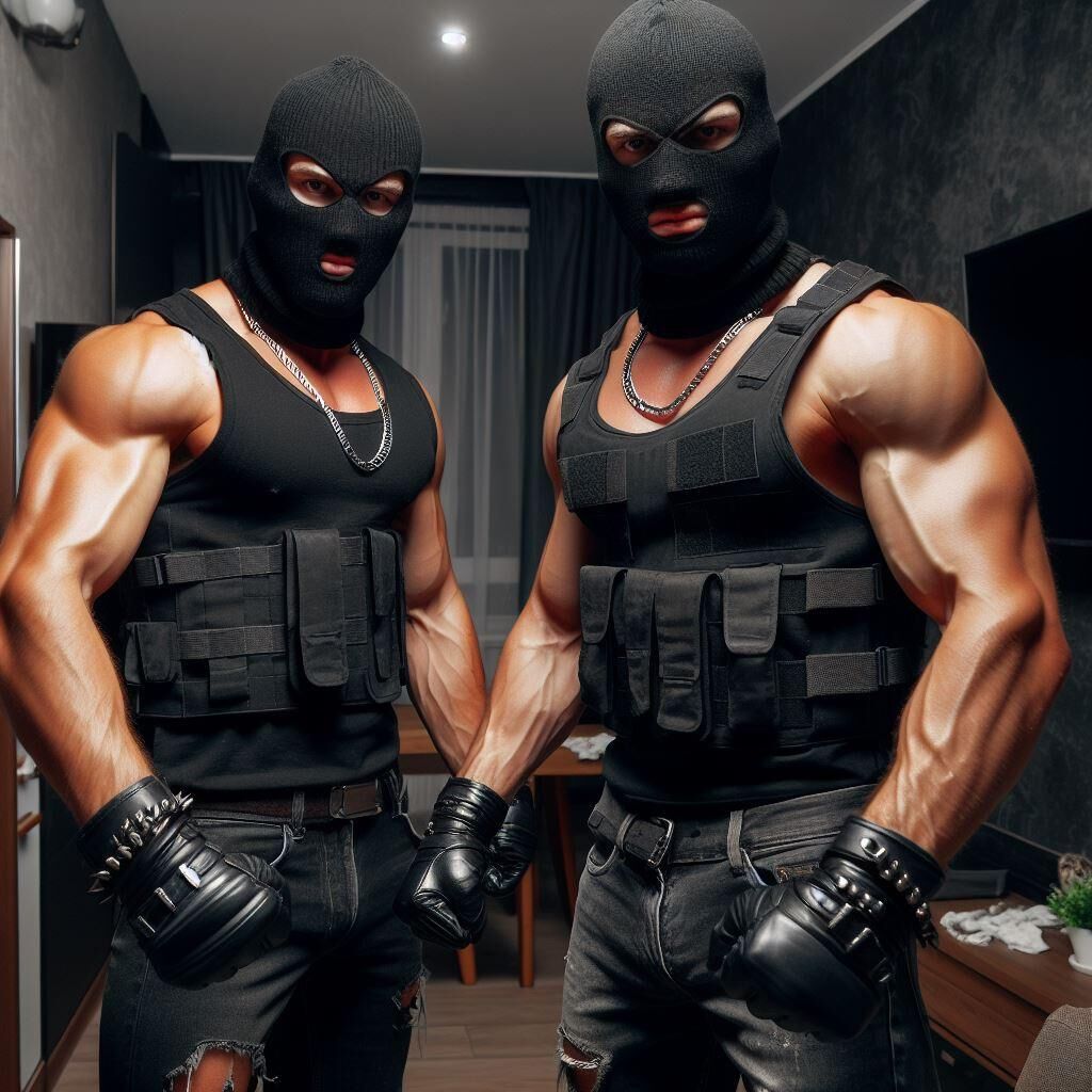 Hot muscular burglars