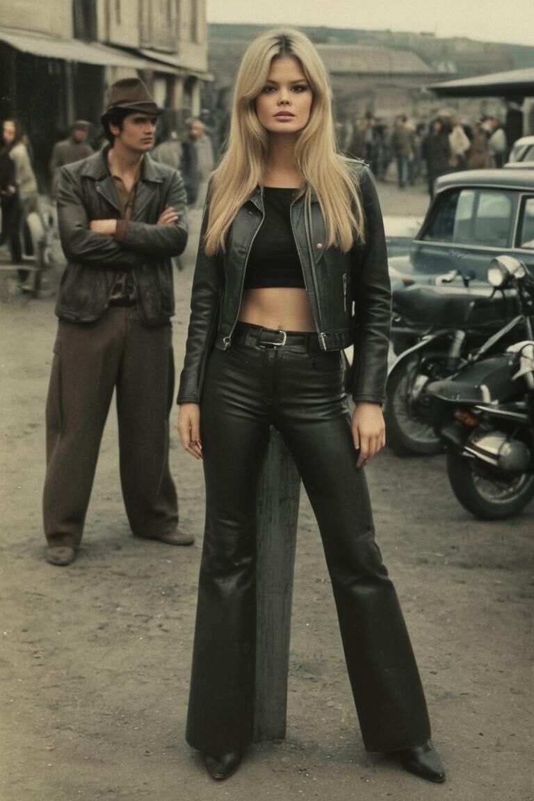 A.I. Brigitte Bardot in Leather