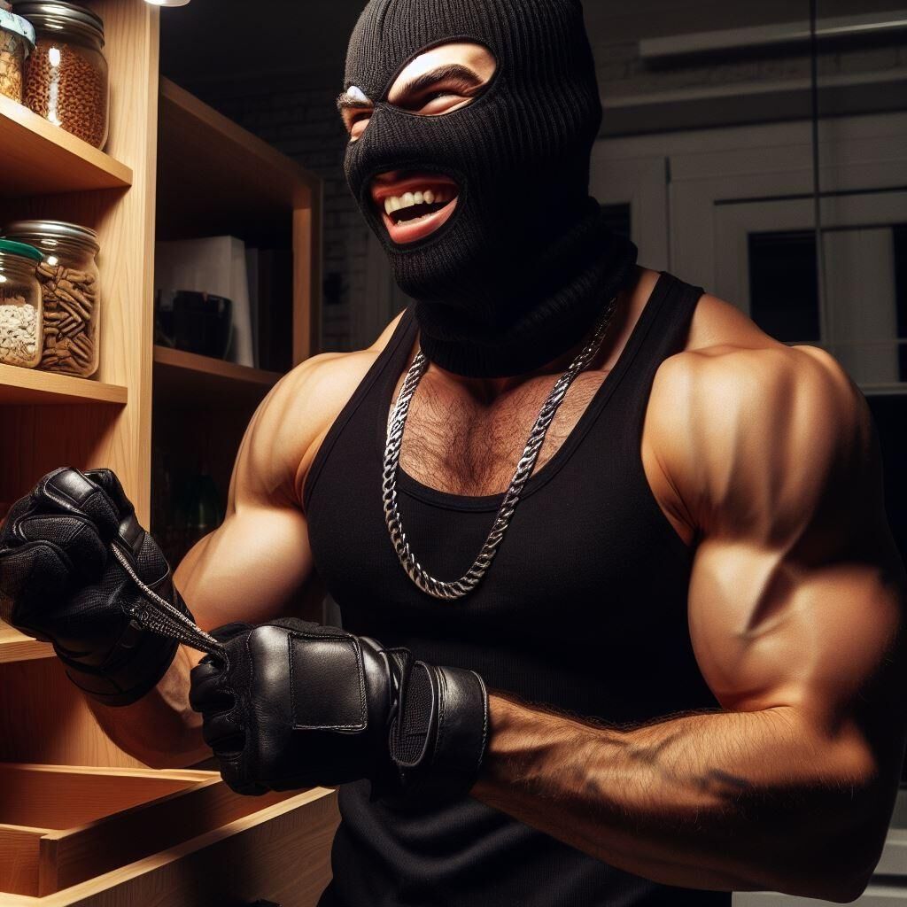 Hot muscular burglars