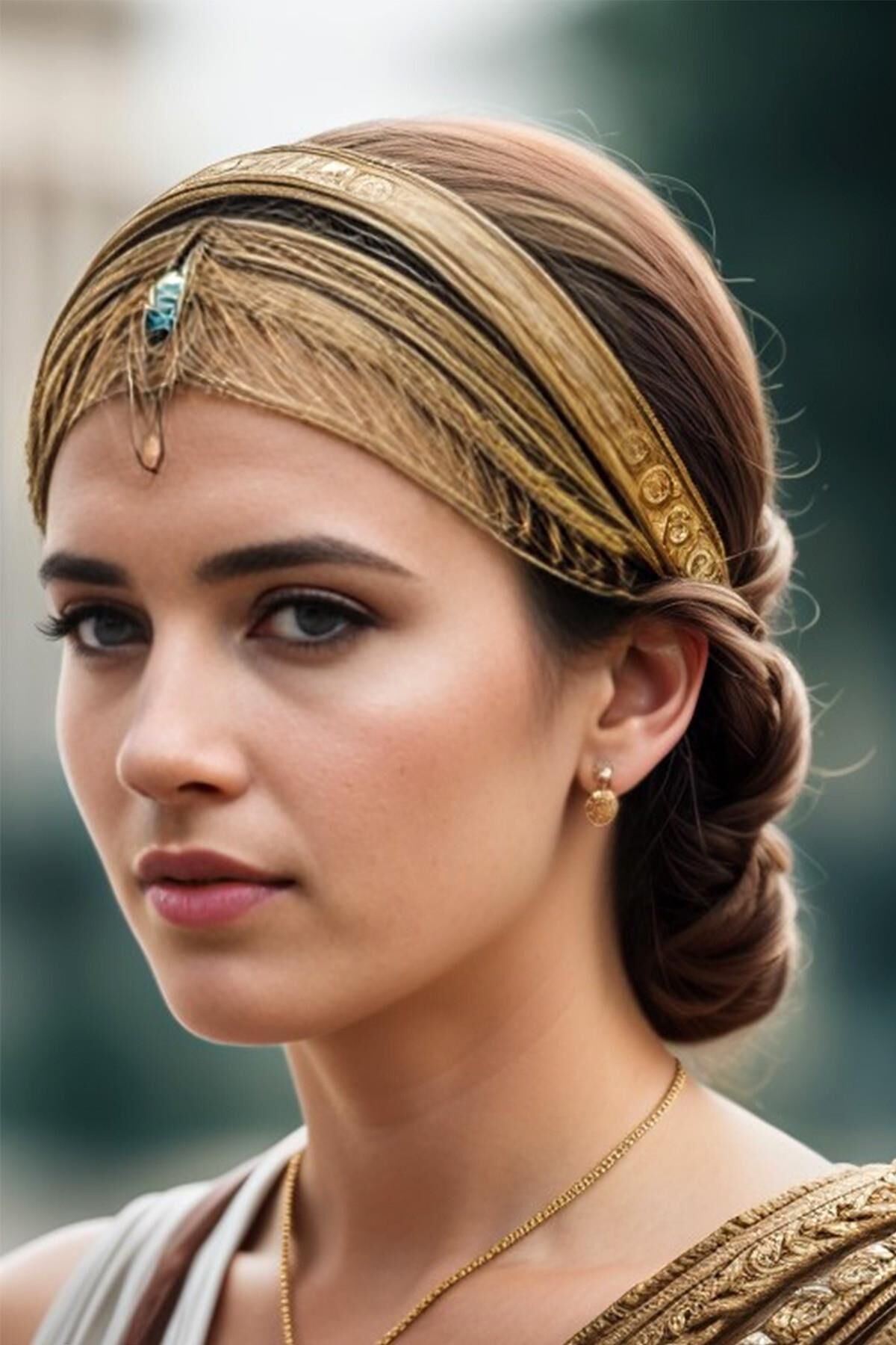 Proud patrician woman from ancient Rome