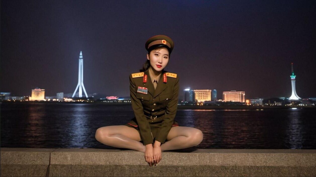 Amateur Corea del Norte Chicas Uniforme Piernas Nylon Fetiche Pantimedias