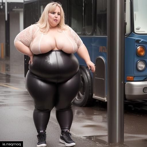 Garotas SSBBW na chuva [AI]