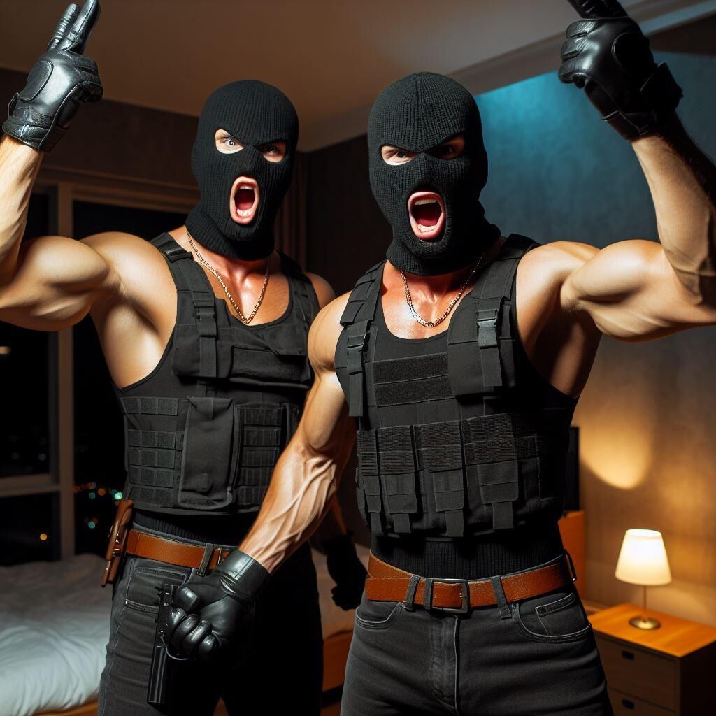 Hot muscular burglars