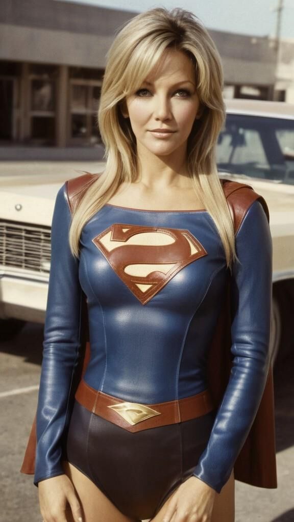 A.I. Heather Leather as supergirl