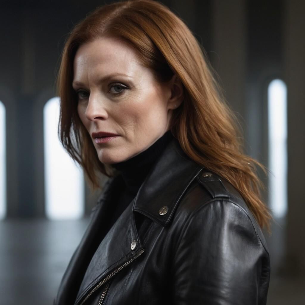 A.I. Julianne Moore in Leather