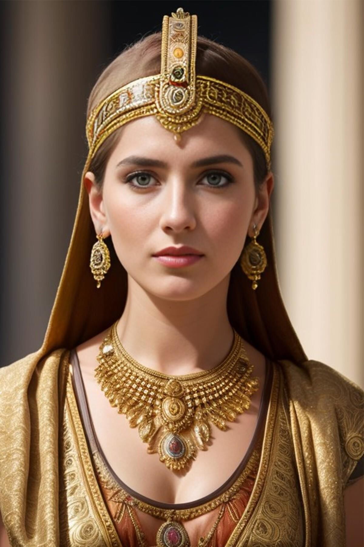 Proud patrician woman from ancient Rome