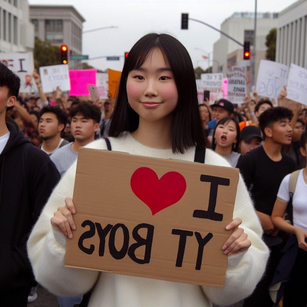 Liberal Asian Women Declare Their Love For YT Boys (AI)