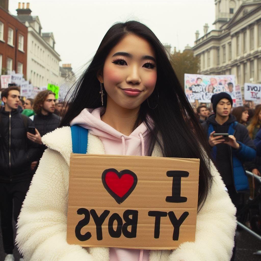 Liberal Asian Women Declare Their Love For YT Boys (AI)