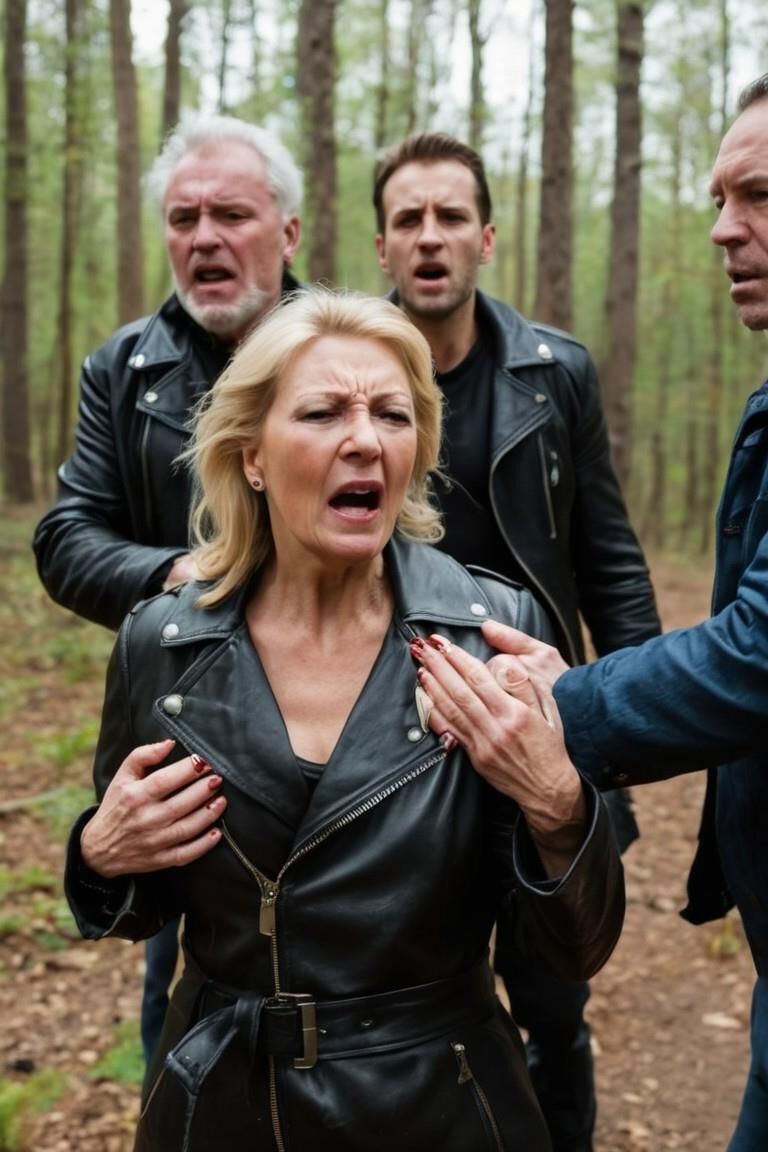 A.I. Older Blond in Leather in Forest is not smart?