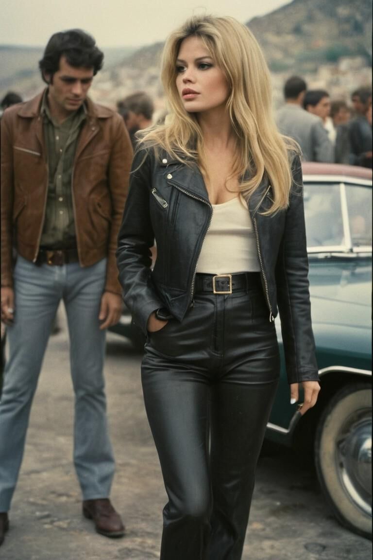 A.I. Brigitte Bardot in Leather