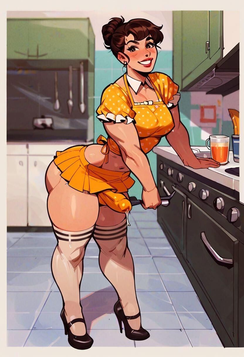 Shemale housewife welcomes you home! (early versions)