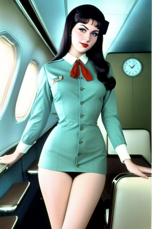 AI 1960s stewardesses