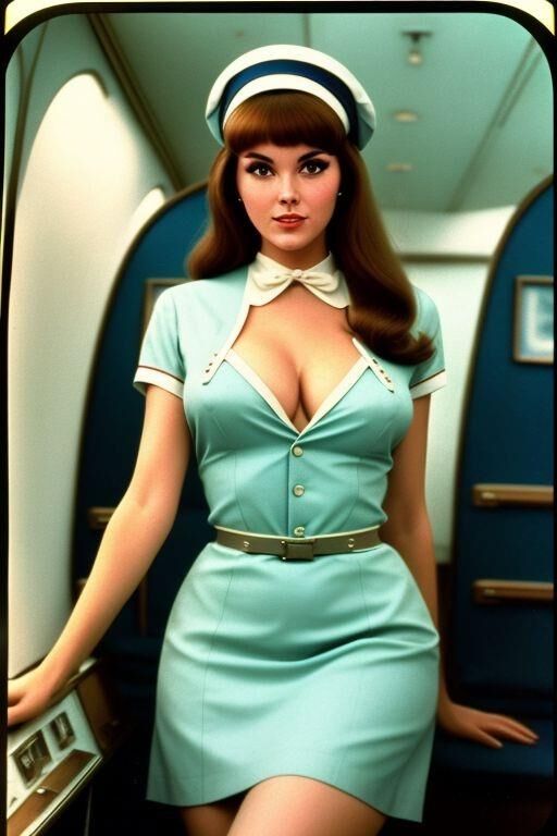 AI 1960s stewardesses