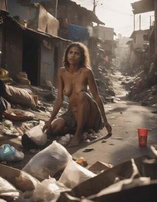 FOFai #21 Nude Homeless woman