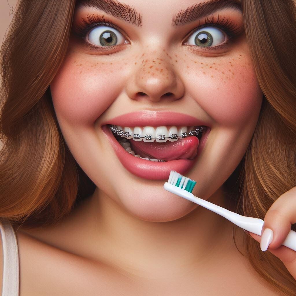 AI Braces Fétiche dents mignonnes bouche rêve de l'orthodontiste adolescents