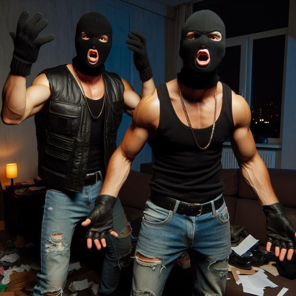 Hot muscular burglars